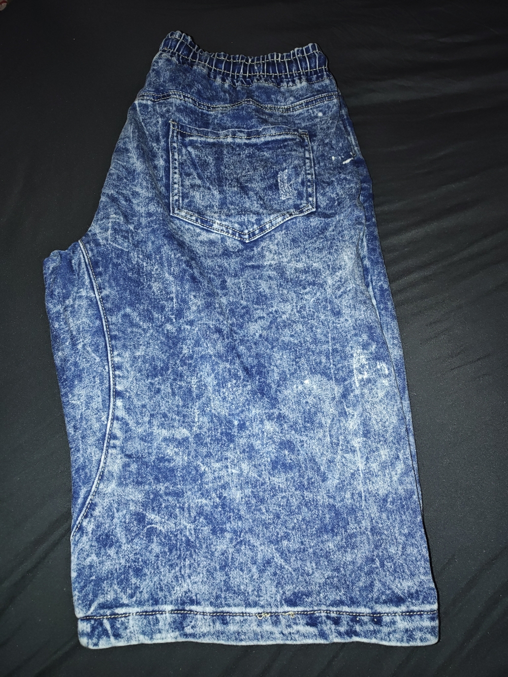 Men's Blue Acid-Wash Jeans